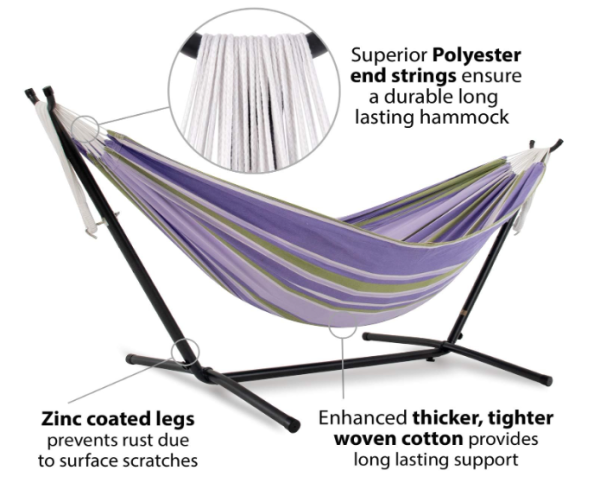 VIVERE Doppelhängematte Tranquility mit Gestell